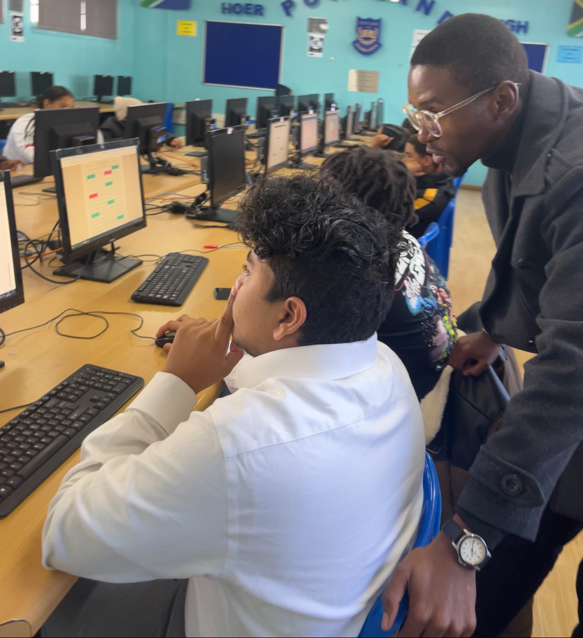 Students completing aptitude assessments on a ProVision assessment day